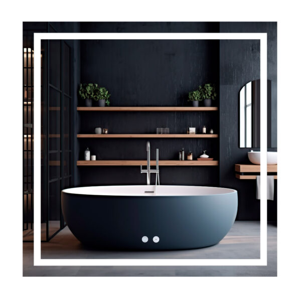 Дзеркало Qtap Mideya (MI1) 800x800 з LED-підсвічуванням Touch, з антизапотіванням, димером, рег. яскравості QT2078NCF808048477 Дзеркало Qtap Mideya (MI1) 800x800 з LED-підсвічуванням Touch, з антизапотіванням, димером, рег. яскравості QT2078NCF808048477
