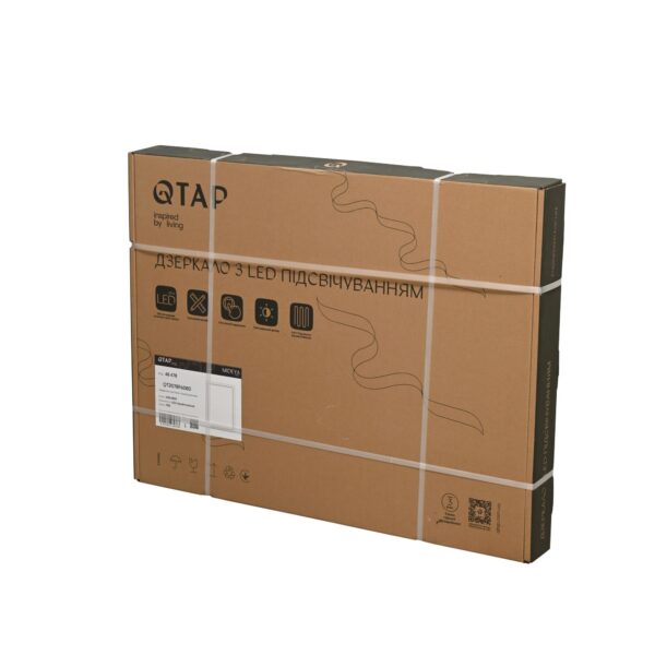 Зеркало Qtap Mideya (MI2) 600х800 с LED-подсветкой Touch, с антизапотеванием, диммером, рег. яркости QT2078F6080 Дзеркало Qtap Mideya (MI2) 600х800 з LED-підсвічуванням Touch, з антизапотіванням, димером, рег. яскравості QT2078F6080