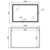 Дзеркало Qtap Mideya (MI1) 1000х700 з LED-підсвічуванням Touch, з антизапотіванням, димером, рег. яскравості QT2078NCF10070 Дзеркало Qtap Mideya (MI1) 1000х700 з LED-підсвічуванням Touch, з антизапотіванням, димером, рег. яскравості QT2078NCF10070