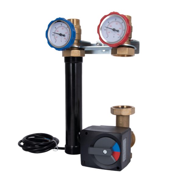 Насосна група Icma №R001 1 1/2"x1" підключення праворуч, без насоса 93R001AFD53SC
