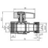 Кран кульовий Thermo Alliance Standart 3/4"ВВ прямий, PN40,з накидною гайкою TAS260W20 Кран кульовий Thermo Alliance Standart 3/4"ВВ прямий, PN40,з накидною гайкою TAS260W20