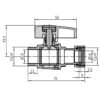 Кран кульовий Thermo Alliance Standart 3/4"ВЗ прямий, PN40, з накидною гайкою TAS261W20 Кран кульовий Thermo Alliance Standart 3/4"ВЗ прямий, PN40, з накидною гайкою TAS261W20