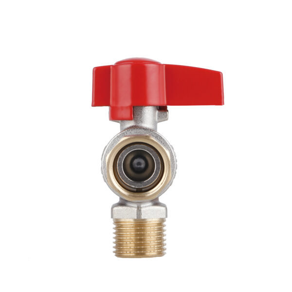 Кран шаровой Thermo Alliance Standart 1/2"ВЗ угловой, PN40, с накидной гайкой TAS224W15 Кран кульовий Thermo Alliance Standart 1/2"ВЗ кутовий, PN40, з накидною гайкою TAS224W15