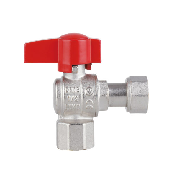 Кран кульовий Thermo Alliance Standart 1/2"ВВ кутовий, PN40, з накидною гайкою TAS223W15 Кран кульовий Thermo Alliance Standart 1/2"ВВ кутовий, PN40, з накидною гайкою TAS223W15