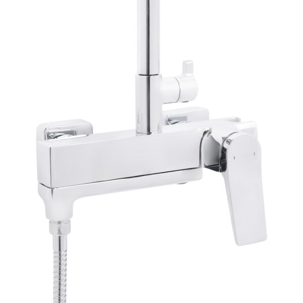 Душевая система универсальная Qtap Nando на три потребителя (с изливом) QTNAN111CRM48653 Chrome Душова система універсальна Qtap Nando на три споживача (з виливом) QTNAN111CRM48653 Chrome