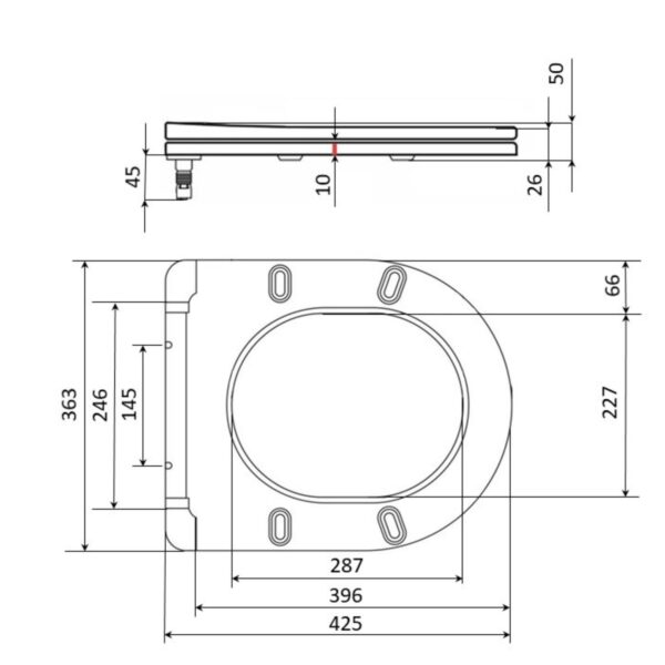 Сидіння для унітаза Qtap (Robin 490) 425x363x50 мм, Matt Black, з мікроліфтом Slim Duroplast, Quick Release QTSC179MB48676 Сидіння для унітаза Qtap (Robin 490) 425x363x50 мм, Matt Black, з мікроліфтом Slim Duroplast, Quick Release QTSC179MB48676