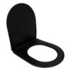 Сидіння для унітаза Qtap (Robin 490) 425x363x50 мм, Matt Black, з мікроліфтом Slim Duroplast, Quick Release QTSC179MB48676 Сидіння для унітаза Qtap (Robin 490) 425x363x50 мм, Matt Black, з мікроліфтом Slim Duroplast, Quick Release QTSC179MB48676