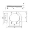 Qtap Сидіння для унітаза (Jay 640, Swan 640) 422x360x30 мм, White, з мікроліфтом, Slim Duroplast, Quick Release QTSC179W48699