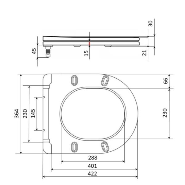 Qtap Сидіння для унітаза (Jay 640, Swan 640) 422x360x30 мм, White, з мікроліфтом, Slim Duroplast, Quick Release QTSC179W48699