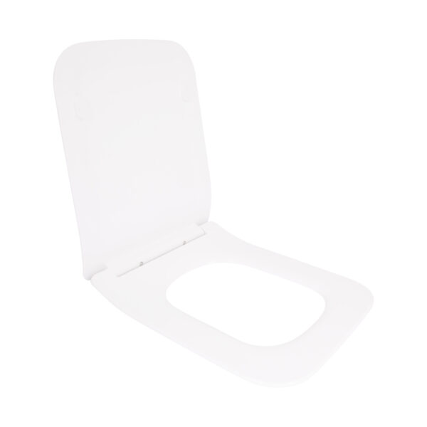 Qtap Сидіння для унітаза (Crow 640) 460x350x47 мм, White, з мікроліфтом, Slim Duroplast, Quick Release QTSC179W48700