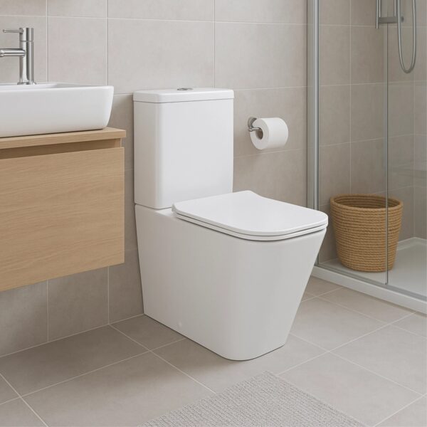 Унітаз підлоговий Qtap Crow Eco безобідковий з сідінням Soft-close QTCRO27W48750 Унітаз підлоговий Qtap Crow Eco безобідковий з сідінням Soft-close QTCRO27W48750