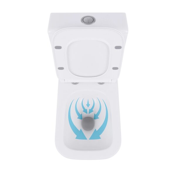 Унітаз підлоговий Qtap Crow Eco безобідковий з сідінням Soft-close QTCRO27W48750 Унітаз підлоговий Qtap Crow Eco безобідковий з сідінням Soft-close QTCRO27W48750