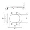 Qtap Сидіння для унітаза (Robin 520, Scorpio 520) 465x363x60 мм, White, з мікроліфтом, Slim Duroplast, MagLock QTSC179W48916