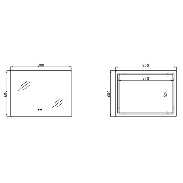 Зеркало Qtap Taurus (TA2) 800×600 мм с LED-подсветкой Touch, с антизапотеванием, с диммером, рег. темп цвета (3000-6500K) Дзеркало Qtap Taurus (TA2) 800×600 мм з LED-підсвічуванням Touch, з антизапотіванням, з димером, рег. темп. кольору (3000-6500K)