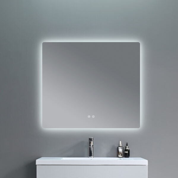 Зеркало Qtap Taurus (TA2) 800×700 мм с LED-подсветкой Touch, с антизапотеванием, с диммером, рег. темп цвета (3000-6500K) Дзеркало Qtap Taurus (TA2) 800×700 мм з LED-підсвічуванням Touch, з антизапотіванням, з димером, рег. темп. кольору (3000-6500K)