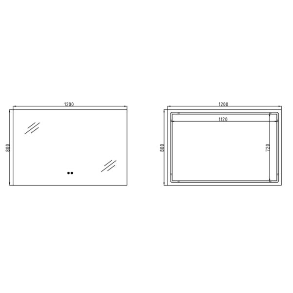 Зеркало Qtap Taurus (TA1) 1200×800 мм с LED-подсветкой Touch, с антизапотеванием, с диммером, рег. темп цвета (3000-6500K) Дзеркало Qtap Taurus (TA1) 1200×800 мм з LED-підсвічуванням Touch, з антизапотіванням, з димером, рег. темп. кольору (3000-6500K)