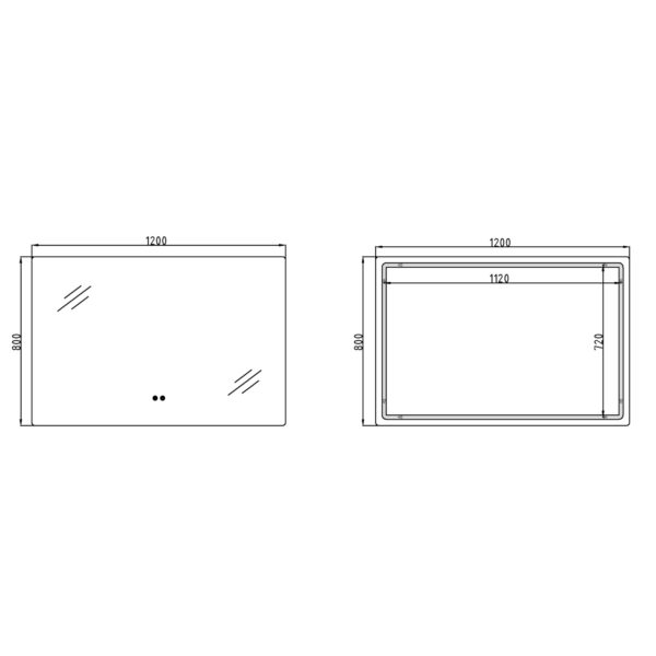 Зеркало Qtap Taurus (TA2) 1200×800 мм с LED-подсветкой Touch, с антизапотеванием, с диммером, рег. темп цвета (3000-6500K) Дзеркало Qtap Taurus (TA2) 1200×800 мм з LED-підсвічуванням Touch, з антизапотіванням, з димером, рег. темп. кольору (3000-6500K)