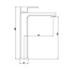 Смеситель для раковины Lidz Dozorca 001FH высокий (k35) Chrome LDDOZ001FHCRM48990 Змішувач для раковини Lidz Dozorca 001FH високий (k35) Chrome LDDOZ001FHCRM48990