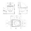 Унітаз підвісний Qtap Robin Ultra Quiet 520×365×340 мм, Stone grey, з сидінням Slim Duroplast / Soft-close / Quick Release Унітаз підвісний Qtap Robin Ultra Quiet 520×365×340 мм, Stone grey, з сидінням Slim Duroplast / Soft-close / Quick Release