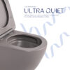Унітаз підвісний Qtap Robin Ultra Quiet 520×365×340 мм, Stone grey, з сидінням Slim Duroplast / Soft-close / Quick Release Унітаз підвісний Qtap Robin Ultra Quiet 520×365×340 мм, Stone grey, з сидінням Slim Duroplast / Soft-close / Quick Release