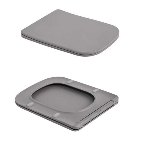 Унитаз подвесной Qtap Tern Ultra Quiet 520×345×325 мм, Stone grey, с сиденьем Slim Duroplast / Soft-close / Quick Release Унітаз підвісний Qtap Tern Ultra Quiet 520×345×325 мм, Stone grey, з сидінням Slim Duroplast / Soft-close / Quick Release