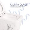 Унитаз подвесной Qtap Tern Ultra Quiet 520×345×325 мм, Marble, с сиденьем Slim Duroplast / Soft-close / Quick Release Унітаз підвісний Qtap Tern Ultra Quiet 520×345×325 мм, Marble, з сидінням Slim Duroplast / Soft-close / Quick Release