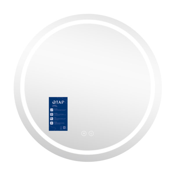 Зеркало Qtap Mideya R1000 с LED-подсветкой Touch, с антизапотеванием, диммером QTMIDR100049003 Дзеркало Qtap Mideya R1000 з LED-підсвічуванням Touch, з антизапотіванням, димером QTMIDR100049003