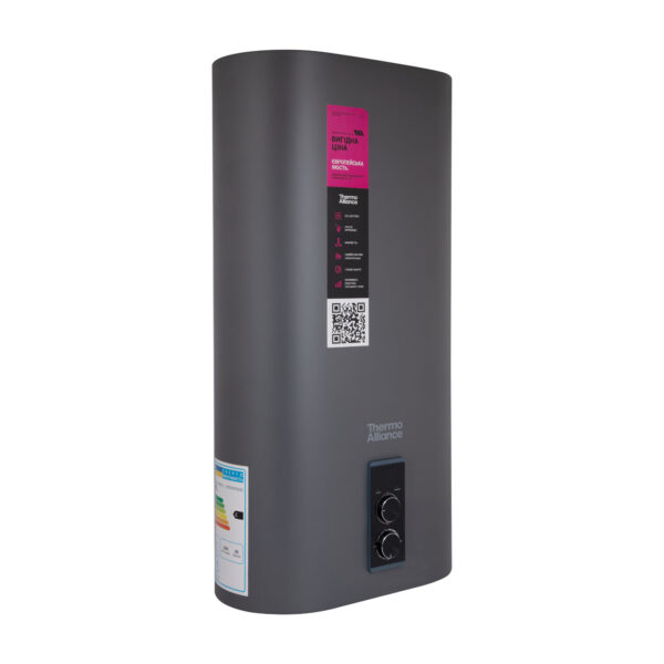 Водонагрівач електричний Thermo Alliance 80 л Grey, плоский вертикальний, мокрий ТЕН 2 кВт (0,8+1,2) DT80V20G(PD)/2G Водонагрівач електричний Thermo Alliance 80 л Grey, плоский вертикальний, мокрий ТЕН 2 кВт (0,8+1,2) DT80V20G(PD)/2G