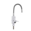 Проточный кран-водонагреватель с гибким изливом для кухни Lidz Warm 065 LDWAR065GRE49096 White/Grey Проточний кран-водонагрівач з гнучким виливом для кухні Lidz Warm 065 LDWAR065GRE49096 White/Grey