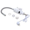 Проточный кран-водонагреватель с гибким изливом для кухни Lidz Warm 065 LDWAR065GRE49096 White/Grey Проточний кран-водонагрівач з гнучким виливом для кухні Lidz Warm 065 LDWAR065GRE49096 White/Grey