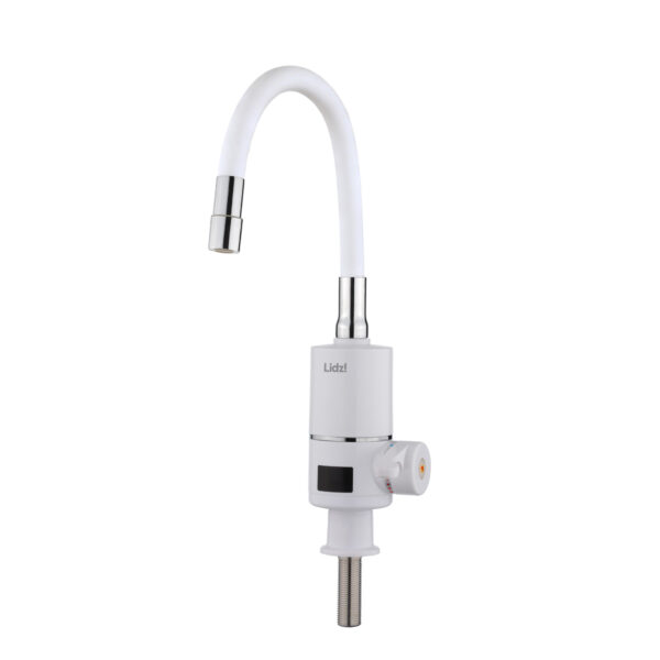 Проточный кран-водонагреватель с гибким изливом для кухни Lidz Warm 065 LDWAR065WHI49097 White/White Проточний кран-водонагрівач з гнучким виливом для кухні Lidz Warm 065 LDWAR065WHI49097 White/White