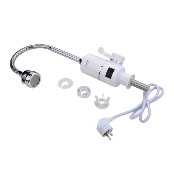 Проточный кран-водонагреватель для кухни на три режима Lidz Warm 062 LDWAR062WCR49099 White/Chrome Проточний кран-водонагрівач для кухні на три режими Lidz Warm 062 LDWAR062WCR49099 White/Chrome