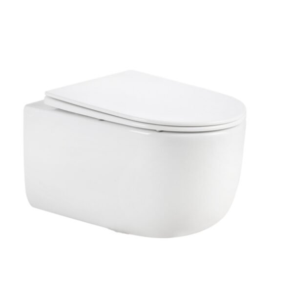 Унітаз підвісний Qtap Taurus Ultra Quiet 515×360×350 мм, White, з сидінням Slim Duroplast / Soft-close / Quick Release Унітаз підвісний Qtap Taurus Ultra Quiet 515×360×350 мм, White, з сидінням Slim Duroplast / Soft-close / Quick Release