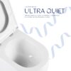 Унітаз підвісний Qtap Taurus Ultra Quiet 515×360×350 мм, White, з сидінням Slim Duroplast / Soft-close / Quick Release Унітаз підвісний Qtap Taurus Ultra Quiet 515×360×350 мм, White, з сидінням Slim Duroplast / Soft-close / Quick Release