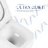 Унітаз підвісний Qtap Gemini Ultra Quiet 485×340×350 мм, White, з сидінням Slim Duroplast / Soft-close / Quick Release Унітаз підвісний Qtap Gemini Ultra Quiet 485×340×350 мм, White, з сидінням Slim Duroplast / Soft-close / Quick Release