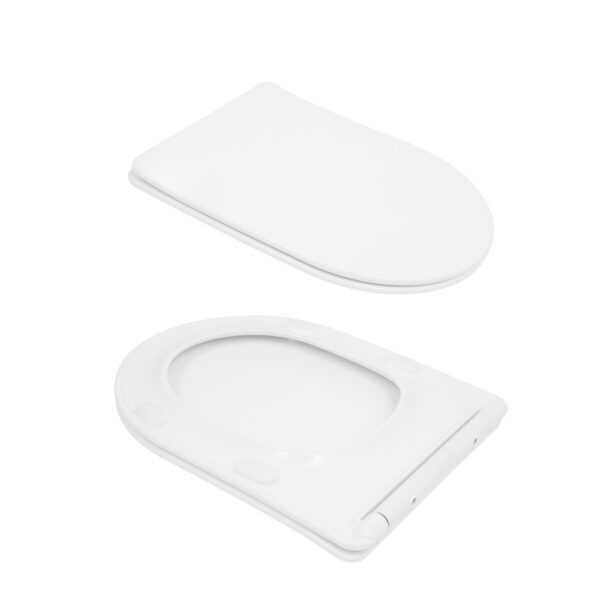 Унитаз напольный Qtap Evia Ultra Quiet 630×350×795 мм с сиденьем Soft-close, White QTEVI27W49258 Унітаз підлоговий Qtap Evia Ultra Quiet 630×350×795 мм з сидінням Soft-close, White QTEVI27W49258