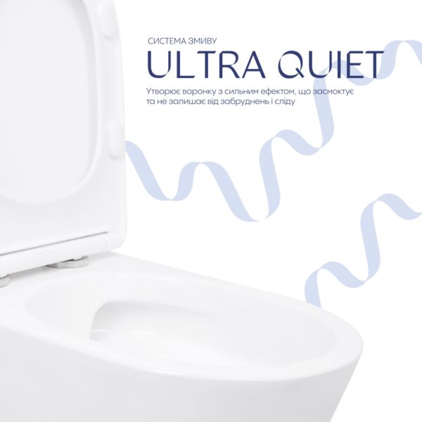 Унітаз підлоговий Qtap Arvin Ultra Quiet 630×350×795 мм з сидінням Soft-close, White QTARV27W49259 Унітаз підлоговий Qtap Arvin Ultra Quiet 630×350×795 мм з сидінням Soft-close, White QTARV27W49259