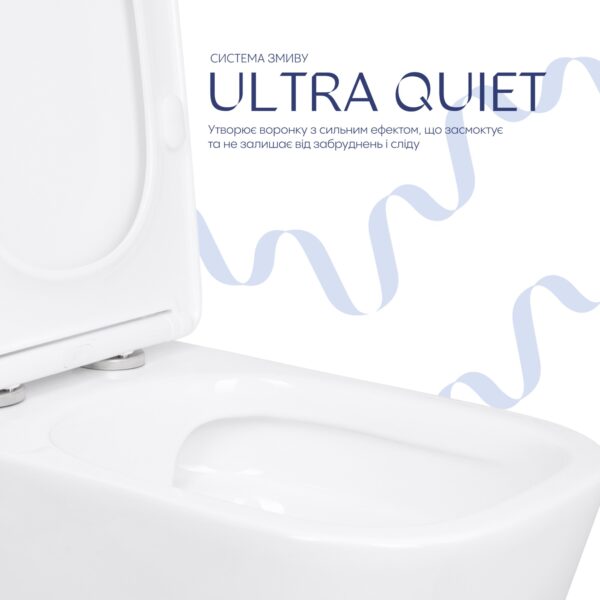 Унітаз підлоговий Qtap Stork Ultra Quiet 630×350×805 мм із сидінням Soft-close, White QTSTO27W49260 Унітаз підлоговий Qtap Stork Ultra Quiet 630×350×805 мм із сидінням Soft-close, White QTSTO27W49260