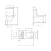 Унитаз напольный Qtap Leo Ultra Quiet 620×355×790 мм c сиденьем Soft-close, White QTLEO27W49261 Унітаз підлоговий Qtap Leo Ultra Quiet 620×355×790 мм з сидінням Soft-close, White QTLEO27W49261