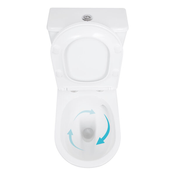Унитаз напольный Qtap Leo Ultra Quiet 620×355×790 мм c сиденьем Soft-close, White QTLEO27W49261 Унітаз підлоговий Qtap Leo Ultra Quiet 620×355×790 мм з сидінням Soft-close, White QTLEO27W49261