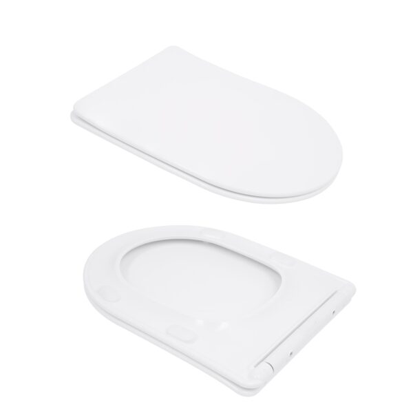 Унитаз напольный Qtap Leo Ultra Quiet 620×355×790 мм c сиденьем Soft-close, White QTLEO27W49261 Унітаз підлоговий Qtap Leo Ultra Quiet 620×355×790 мм з сидінням Soft-close, White QTLEO27W49261