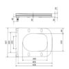 Сидіння для унітазу Qtap (Stork, Aquarius 630) 420x336x22 мм, White, з мікроліфтом, Slim Duroplast, Quick Release QTSC179W49263 Сидіння для унітазу Qtap (Stork, Aquarius 630) 420x336x22 мм, White, з мікроліфтом, Slim Duroplast, Quick Release QTSC179W49263