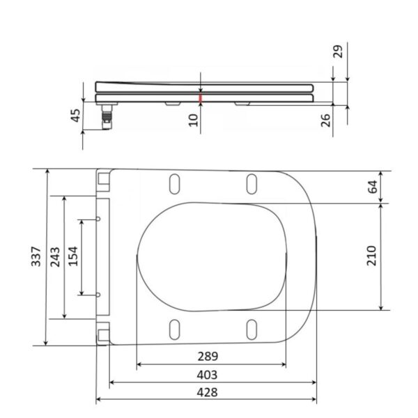 Сидіння для унітазу Qtap (Stork, Aquarius 630) 420x336x22 мм, White, з мікроліфтом, Slim Duroplast, Quick Release QTSC179W49263 Сидіння для унітазу Qtap (Stork, Aquarius 630) 420x336x22 мм, White, з мікроліфтом, Slim Duroplast, Quick Release QTSC179W49263