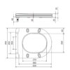 Сидіння для унітазу Qtap (Evia, Arvin, Leo 630) 410x330x22 мм, White, з мікроліфтом, Slim Duroplast, Quick Release QTSC179W49264 Сидіння для унітазу Qtap (Evia, Arvin, Leo 630) 410x330x22 мм, White, з мікроліфтом, Slim Duroplast, Quick Release QTSC179W49264