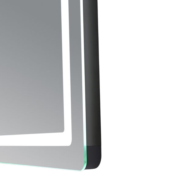 Зеркало Qtap Mideya (MI2) 600х800 с часами, с LED-подсветкой Touch, с антизапотеванием, диммером, рег. яркости Дзеркало Qtap Mideya (MI2) 600х800 з годинником, з LED-підсвічуванням Touch, з антизапотіванням, димером, рег. яскравості
