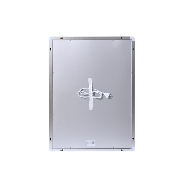 Зеркало Qtap Mideya (MI2) 600х800 с часами, с LED-подсветкой Touch, с антизапотеванием, диммером, рег. яркости Дзеркало Qtap Mideya (MI2) 600х800 з годинником, з LED-підсвічуванням Touch, з антизапотіванням, димером, рег. яскравості