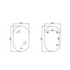 Зеркало Qtap Scorpio (SC1) с LED-подсветкой Touch, с антизапотеванием, с диммером, рег. темп цвета (3000-6500K) Black Дзеркало Qtap Scorpio (SC1) з LED-підсвічуванням Touch, з антизапотіванням, з димером, рег. темп. кольору (3000-6500K) Black