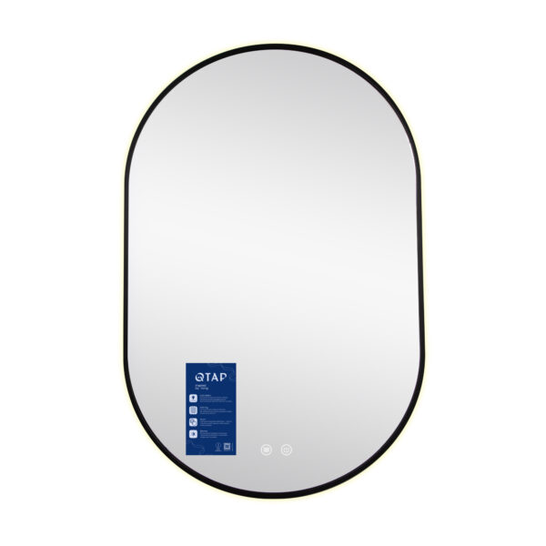 Дзеркало Qtap Scorpio (SC1) з LED-підсвічуванням Touch, з антизапотіванням, з димером, рег. темп. кольору (3000-6500K) Black Дзеркало Qtap Scorpio (SC1) з LED-підсвічуванням Touch, з антизапотіванням, з димером, рег. темп. кольору (3000-6500K) Black
