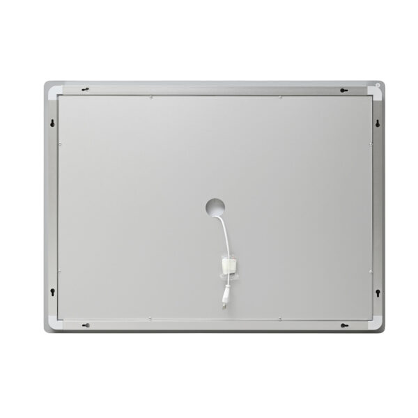 Дзеркало Lidz Kubis (KU2) 1000х800 з годинником, з LED-підсвічуванням Touch, з антизапотіванням, з димером, рег. яскравості Дзеркало Lidz Kubis (KU2) 1000х800 з годинником, з LED-підсвічуванням Touch, з антизапотіванням, з димером, рег. яскравості