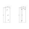 Зеркало Qtap Gemini 500х1600 напольное QTGE50160049283 Дзеркало Qtap Gemini 500х1600 підлогове QTGE50160049283